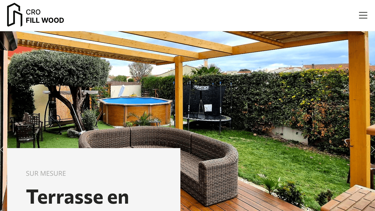 CroFillWood - Site internet créé par Fibroweb, agence web à Perpignan