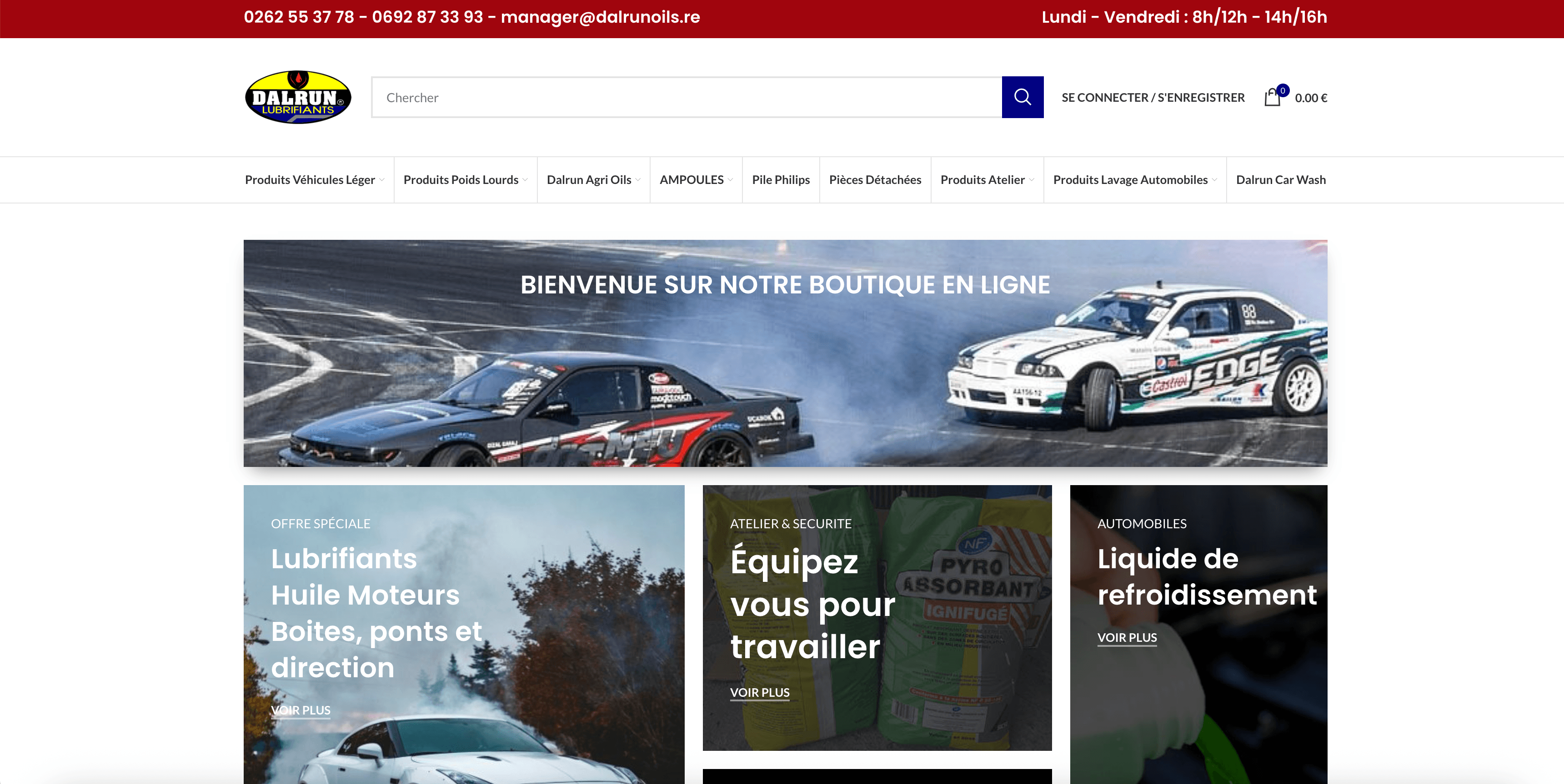 Dalrun Oils — Site internet créé par Fibroweb, agence web à Perpignan