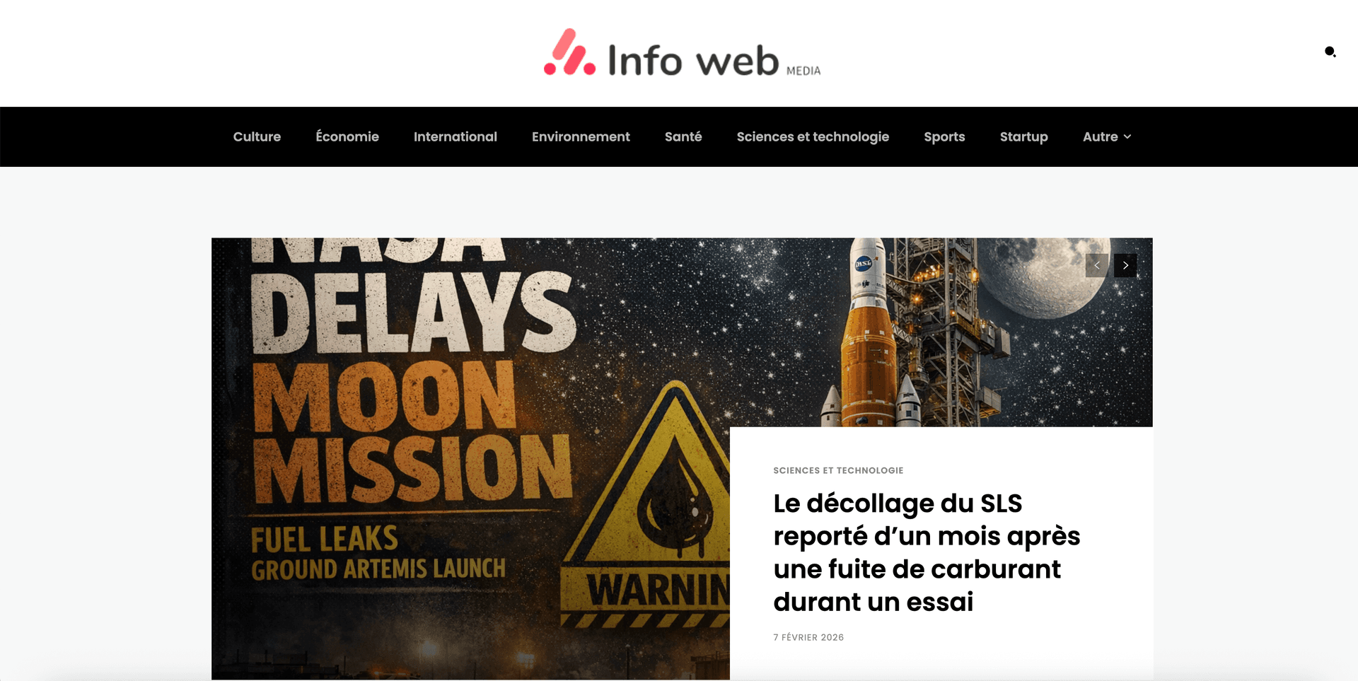 Info Web Média - Site internet créé par Fibroweb, agence web à Perpignan